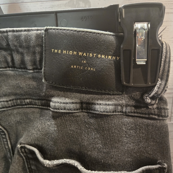 Zara High Waist Skinny Jeans Sz 4 - Picture 5 of 7